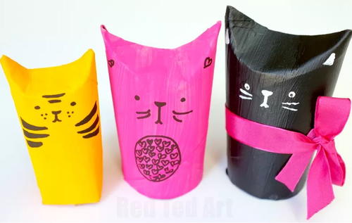 Kitty Cat Toilet Paper Roll Gift Boxes