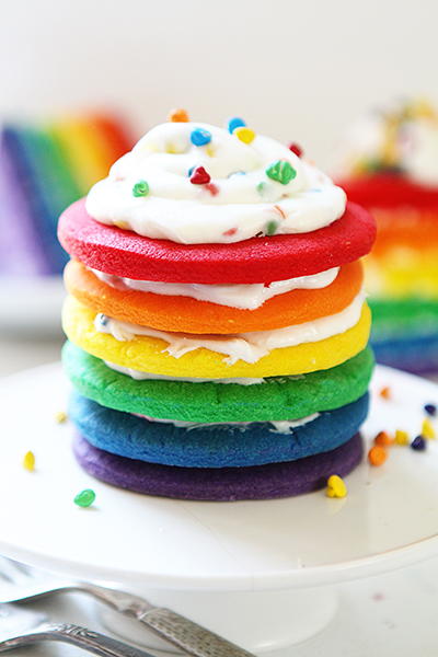 Rainbow Cookie Cake