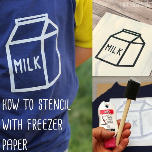 Freezer Paper Stencil A Shirt