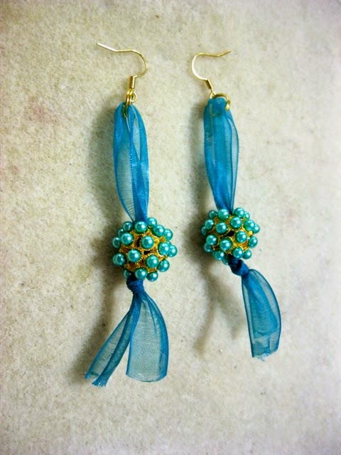 Ravishing Beaded Ribbon DIY Earrings