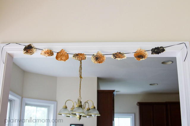 Halloween Glitter DIY Garland