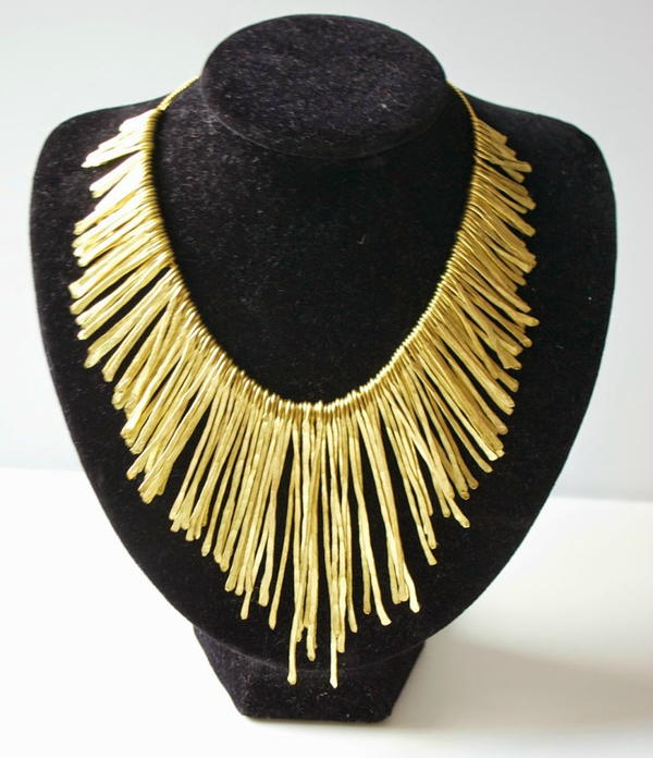 Knockoff Tribal Fringe DIY Necklace