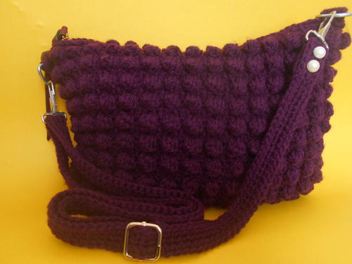 Easy Bobble Stitch Purse