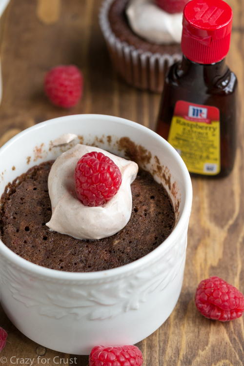 Chocolate Raspberry Mug Cake Recipe
