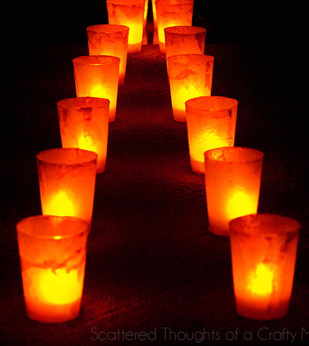 Sidewalk DIY Luminaries