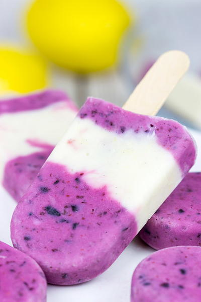 Lemon Blueberry Popsicles