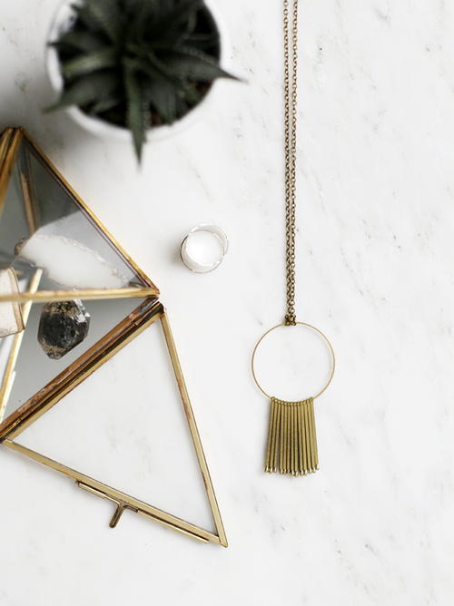 Rustic DIY Circle Necklace