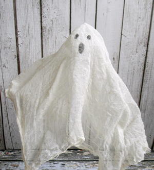 Whimsical DIY Cheesecloth Ghost
