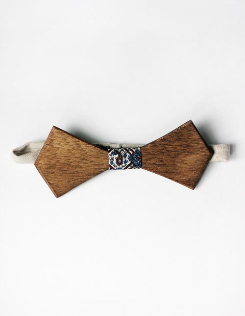 Mens Classy Wooden Bow Tie