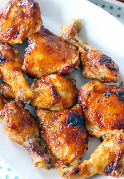 2-Ingredient Southern Baked BBQ Chicken