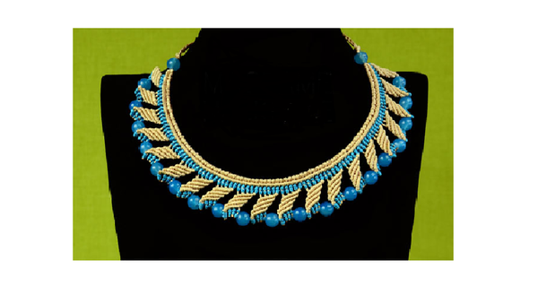 Beaded Egyptian DIY Macrame Necklace