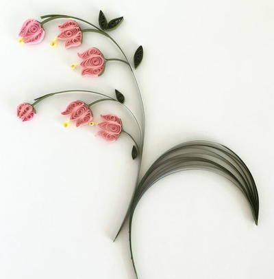Lily of the Valley Quilled Flowers