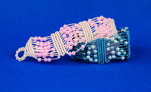 Pearly Beaded Macrame DIY Bracelet