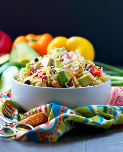 Southwestern Chicken Ramen Salad