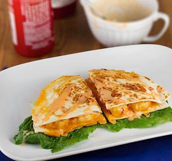 Bang Bang Shrimp Quesadillas