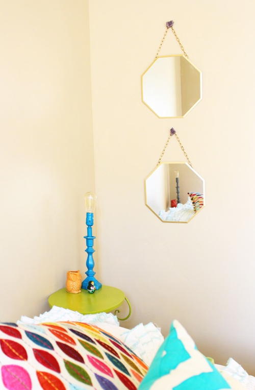 Cute Mirror Wall Decor DIY | DIYIdeaCenter.com