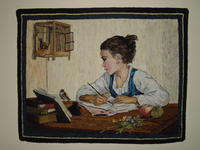 Young Girl Writing