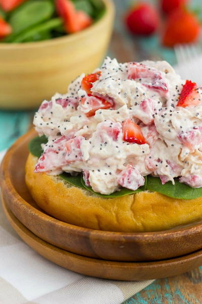 Strawberry Poppy Seed Chicken Salad