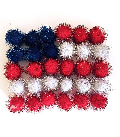 Red, White, and Blue Preschool Flag Craft