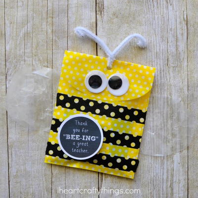 DIY Bumble Bee Teacher Gift Bag