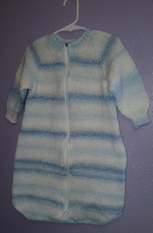 knitted baby sleep sack