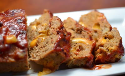 Colby Jack Meatloaf with Chipotle Ketchup