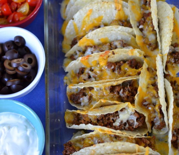 Baked Beef & Cheese Tacos