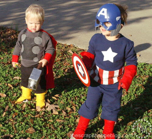 DIY Captain America and Thor Costumes