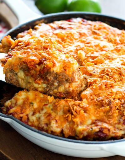 Cheese Stuffed Mexican Meatloaf Recipe