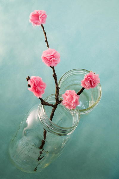 Cherry Blossom Tissue Paper Decoration