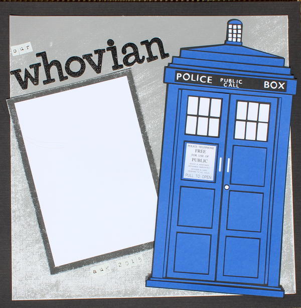 Doctor Who Scrapbook Page