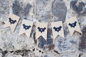 Batty Old Book Pages Banner