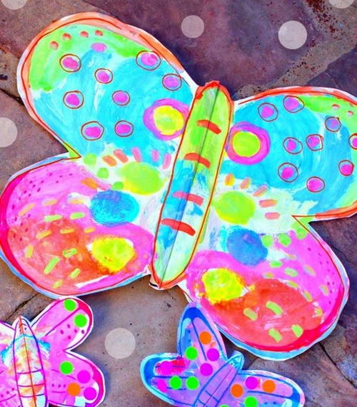 Fluttering Paper Butterfly Crafts for Kids