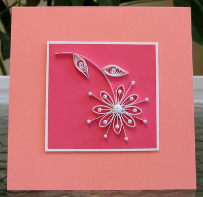 Simple Quilled Daisy Card