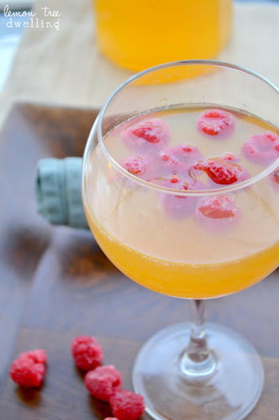 Peach Melba Sangria