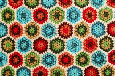 Colorburst Granny Hexagon