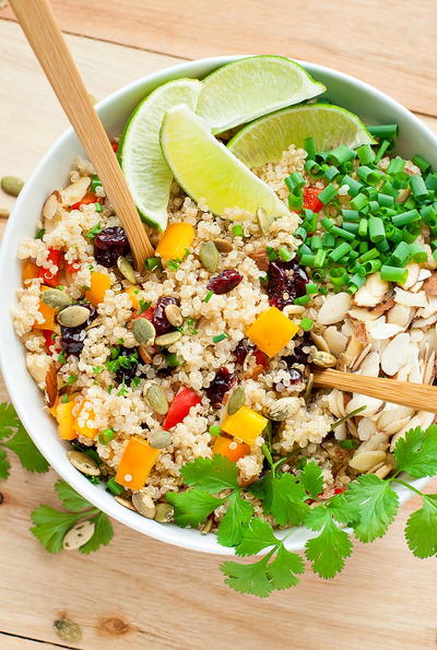 Cranberry Cilantro Quinoa Salad