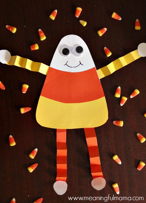 Candy Corn Man Fall Craft