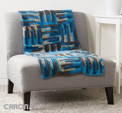 Parquet Tiles Crochet Blanket Pattern