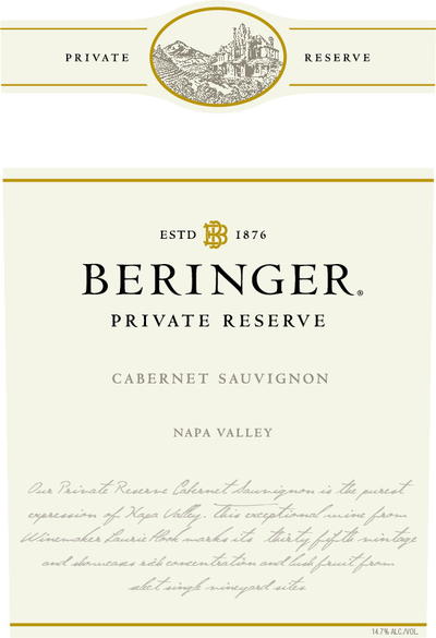 Beringer Private Reserve Cabernet Sauvignon 2012