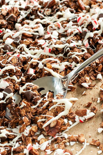 Peppermint Bark Granola