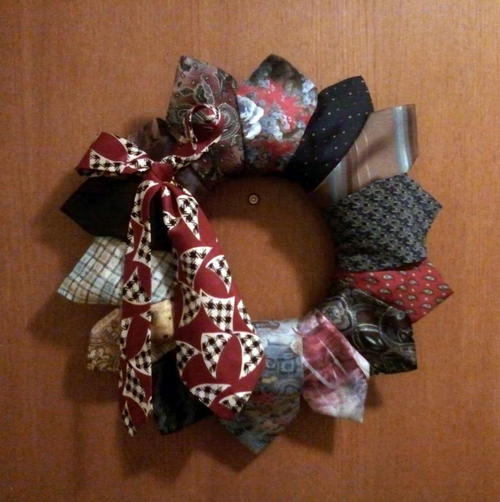 Neck Tie Wreath