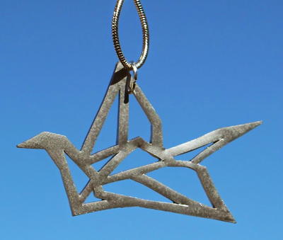 Geometric Plastic Crane DIY Necklace