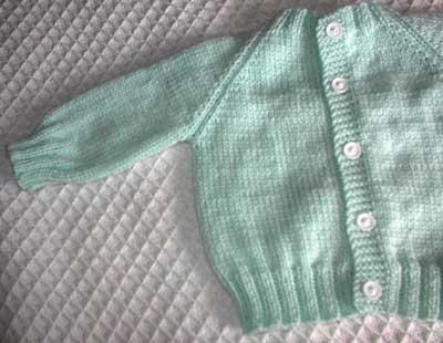 Top Down Raglan Baby Sweater