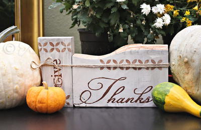Painted Sign Thanksgiving Craft