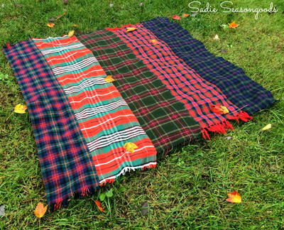 DIY Throw Blanket Fall Craft Idea