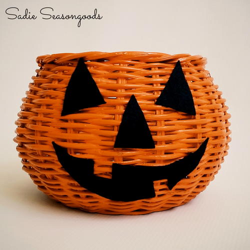 Pumpkin Candy Bowl Halloween Craft