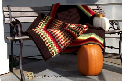 Autumn Medley Crochet Granny Afghan