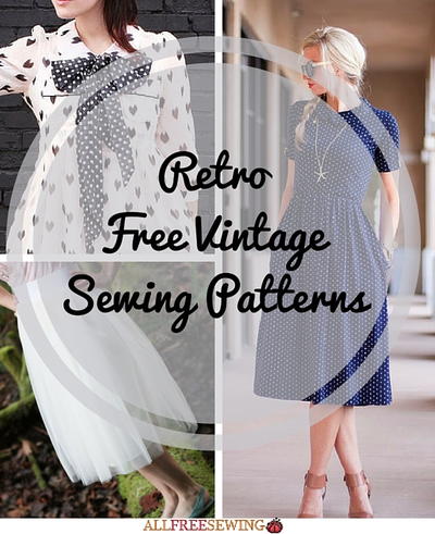 54 Retro Free Vintage Sewing Patterns AllFreeSewing Com