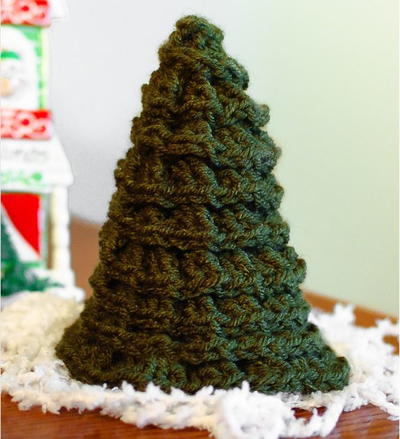 Fir Stitch Tabletop Crochet Christmas Tree